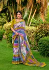 Purvi By Sr Soft Cotton Printed Weaving Border Saree Wholesale In India